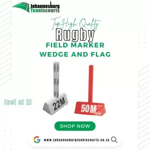 Rugby Field Marker Wedge and Flag